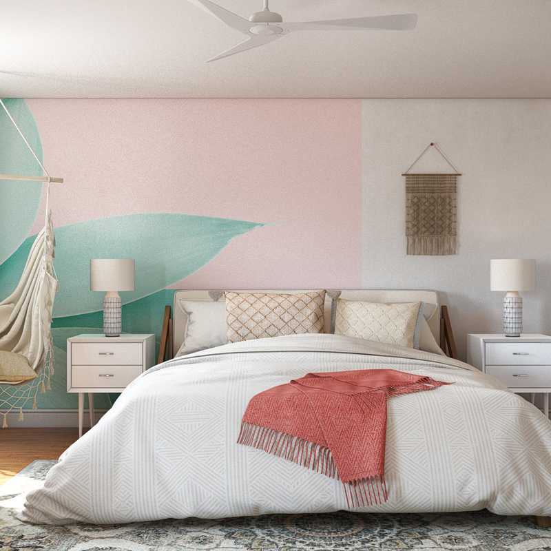 Contemporary, Bohemian Bedroom Design by Havenly Interior Designer Michelle