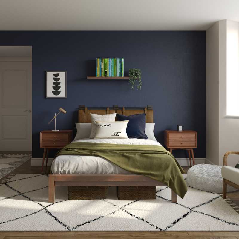 Contemporary, Midcentury Modern Bedroom Design by Havenly Interior Designer Isabelle