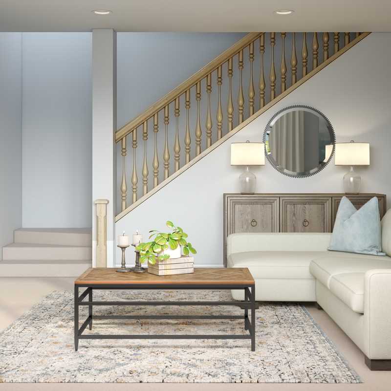 Rustic Living Room Design by Havenly Interior Designer Shirley