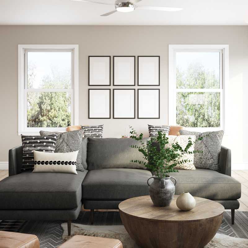 Modern, Farmhouse Living Room Design by Havenly Interior Designer Kaity