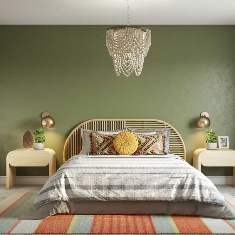 Eclectic, Bohemian Bedroom Design by Havenly Interior Designer Natalie