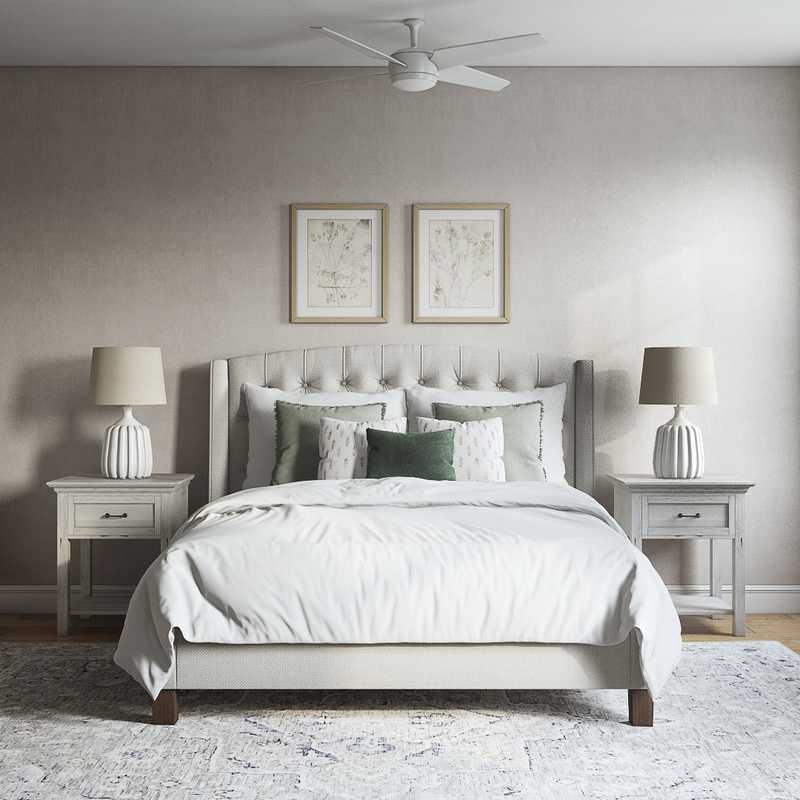 Eclectic, Transitional Bedroom Design by Havenly Interior Designer Brianna