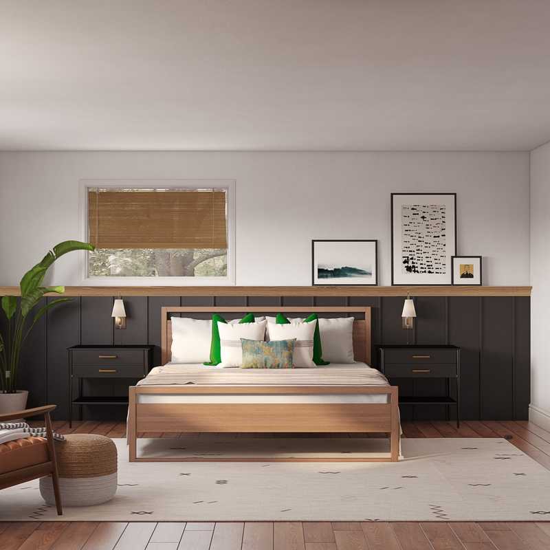 Contemporary, Modern, Bohemian Bedroom Design by Havenly Interior Designer Jodi