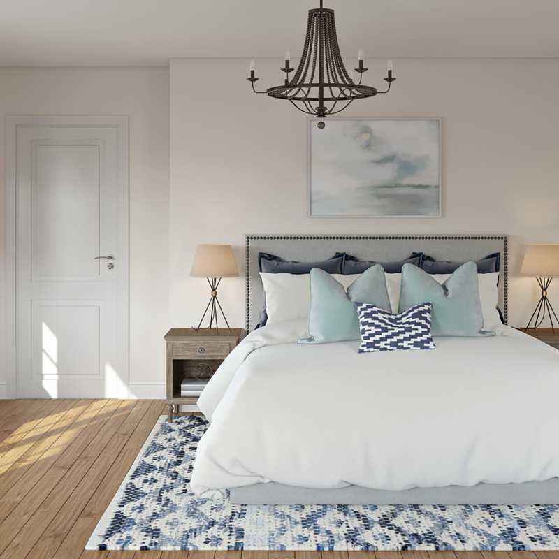 Contemporary, Coastal Bedroom Design by Havenly Interior Designer Elizabeth