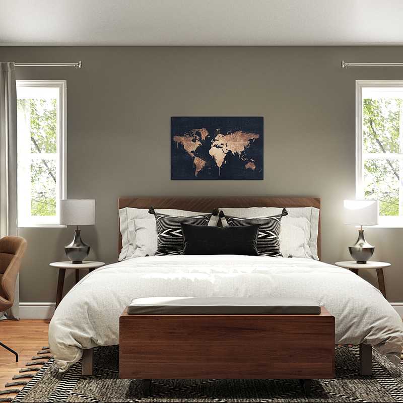 Industrial, Scandinavian Bedroom Design by Havenly Interior Designer Haley