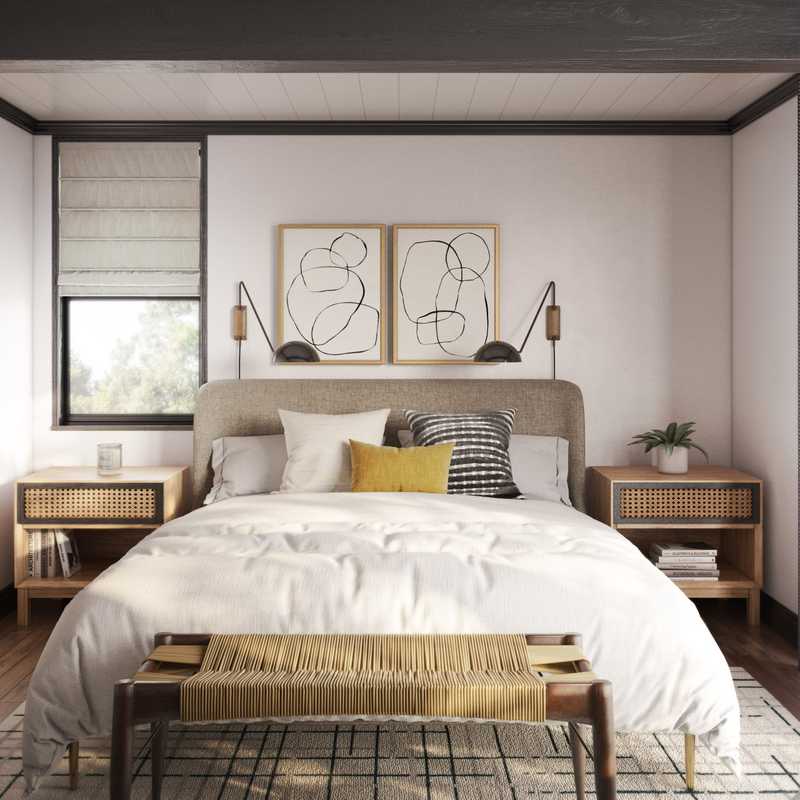 Contemporary, Rustic Bedroom Design by Havenly Interior Designer Fiorella