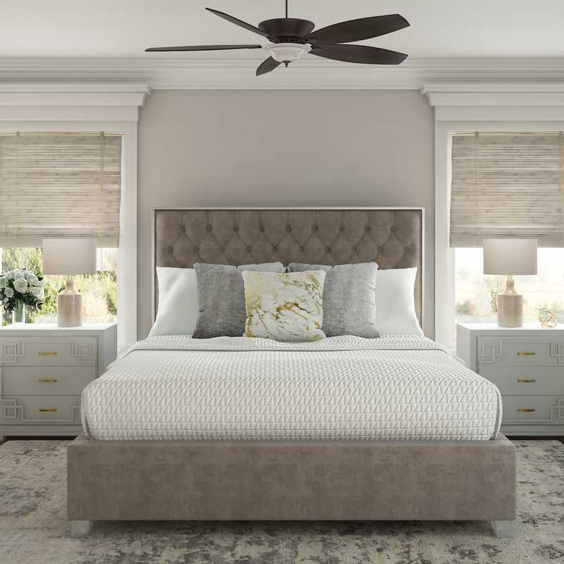 Contemporary, Midcentury Modern Bedroom Design by Havenly Interior Designer Haley