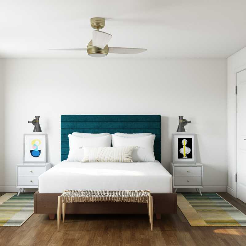 Modern, Eclectic, Bohemian Bedroom Design by Havenly Interior Designer Emelia