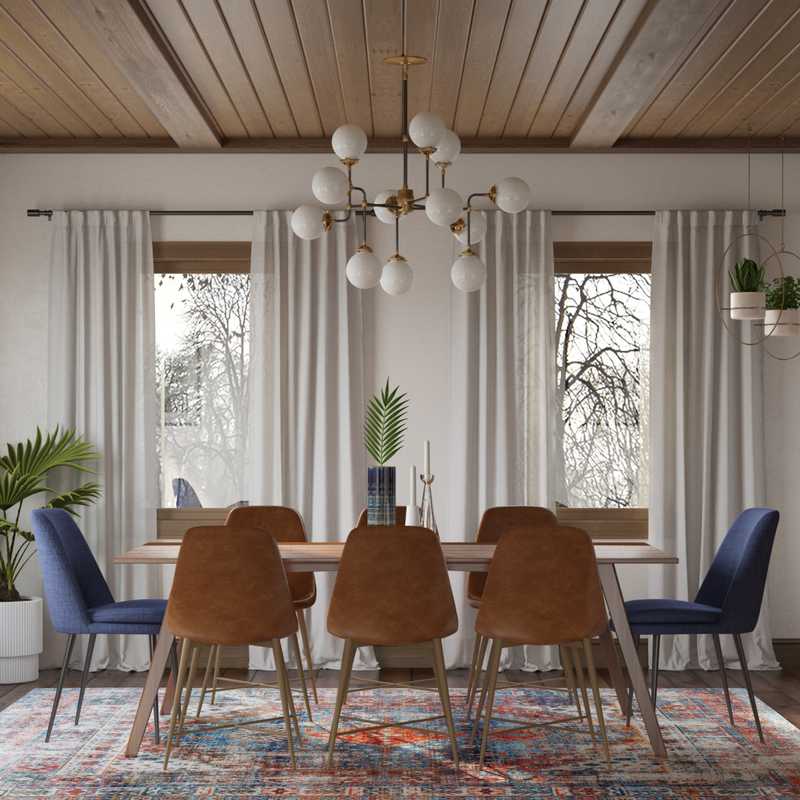 Midcentury Modern, Scandinavian Dining Room Design by Havenly Interior Designer Janice