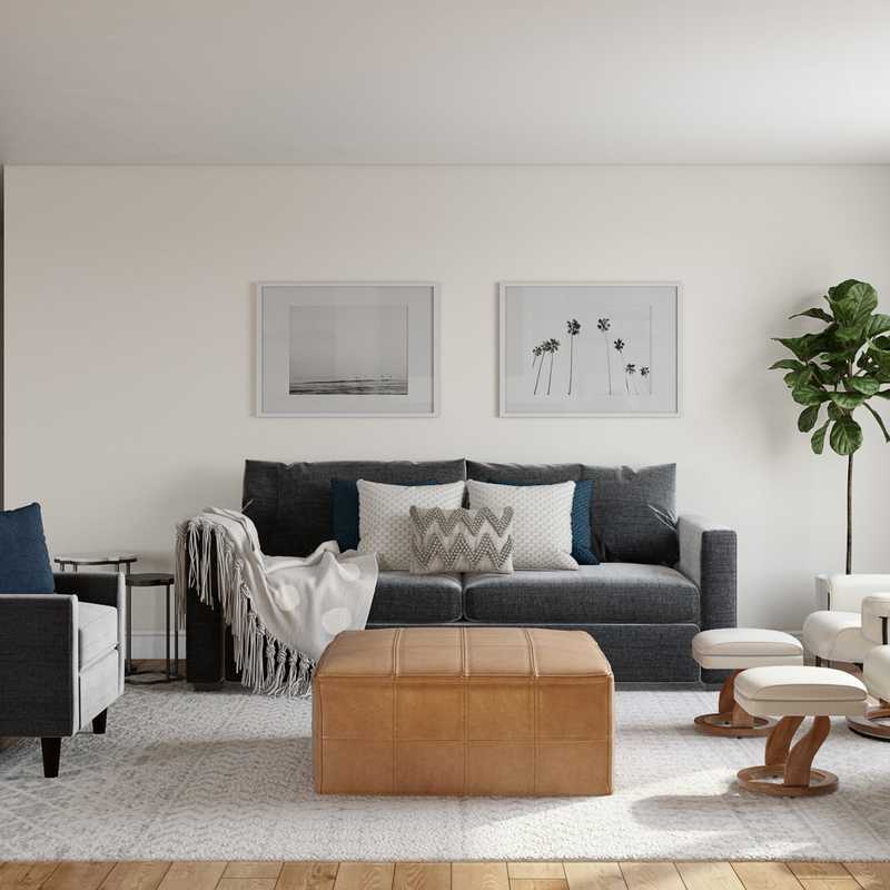 Modern, Coastal Living Room Design by Havenly Interior Designer Han