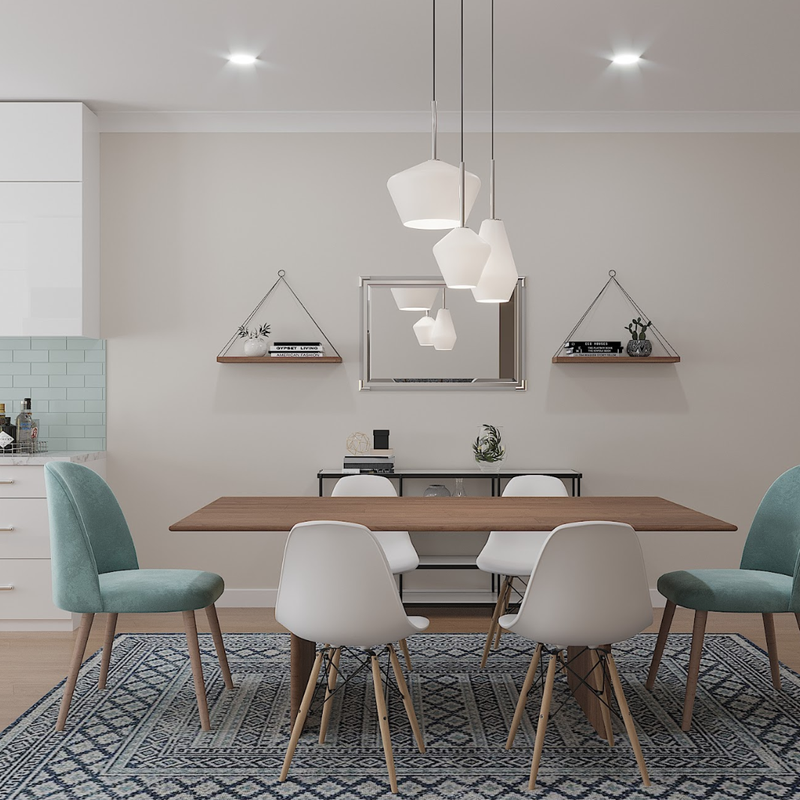 Midcentury Modern Dining Room Design by Havenly Interior Designer Megan