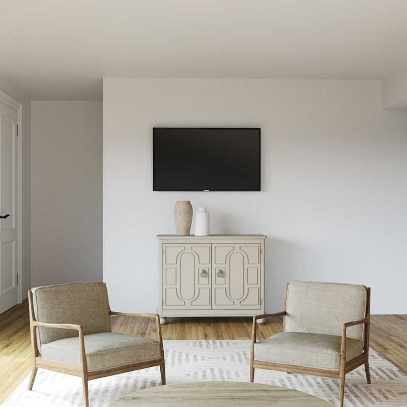 Farmhouse Living Room Design by Havenly Interior Designer Erin