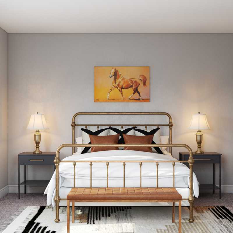 Classic, Bohemian, Midcentury Modern Bedroom Design by Havenly Interior Designer Savannah