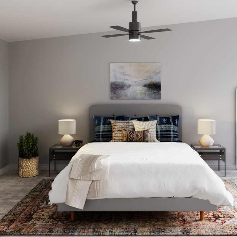 Modern, Eclectic, Bohemian Bedroom Design by Havenly Interior Designer Michelle