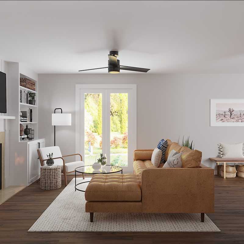 Contemporary, Bohemian Living Room Design by Havenly Interior Designer Jodi