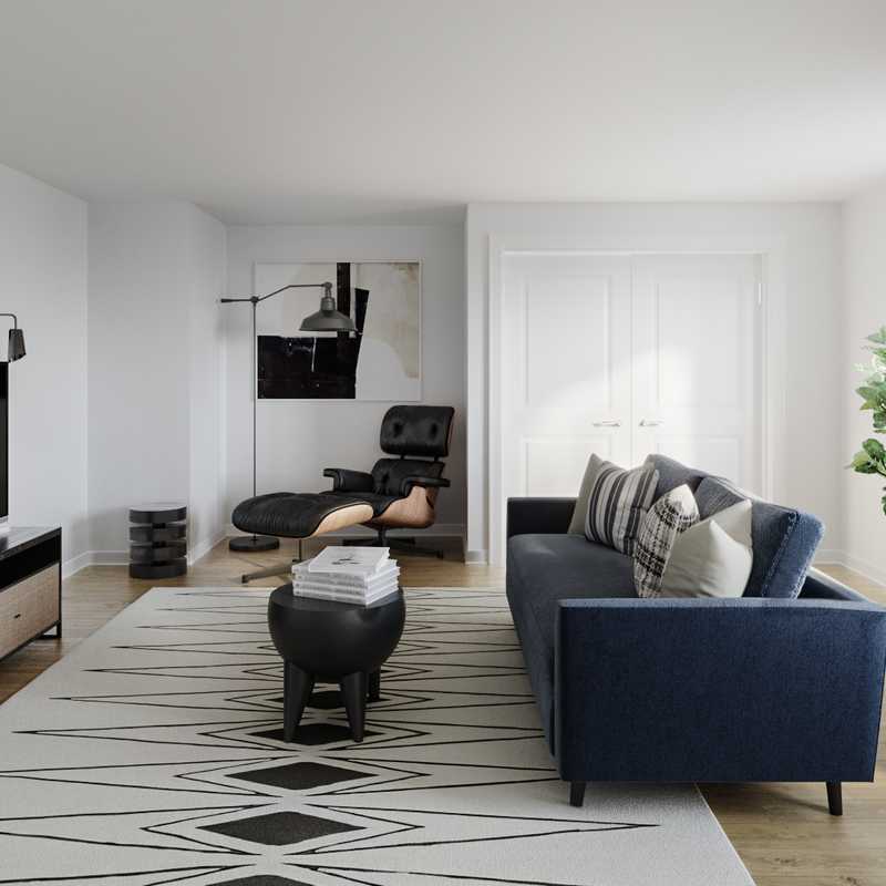 Contemporary Living Room Design by Havenly Interior Designer Jill