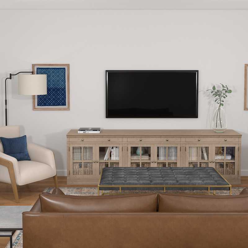 Modern Living Room Design by Havenly Interior Designer Chelsey