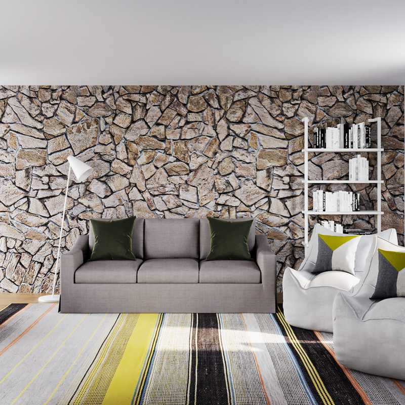 Bohemian, Midcentury Modern Living Room Design by Havenly Interior Designer Sydney