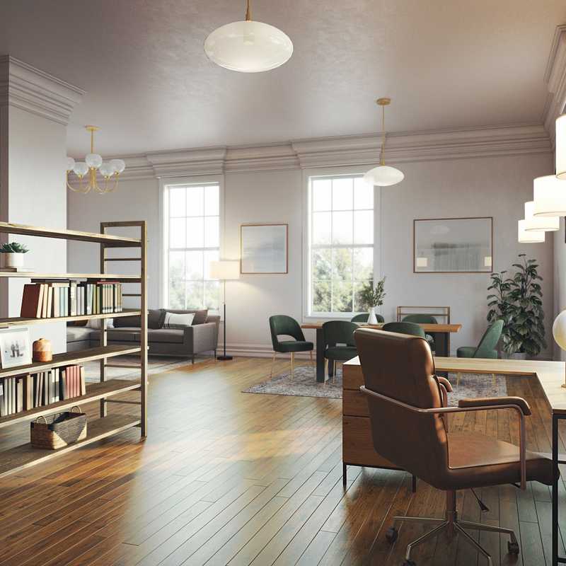 Eclectic Living Room Design by Havenly Interior Designer Emily