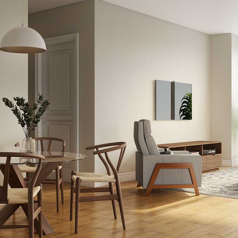 Midcentury Modern Living Room Design by Havenly Interior Designer Ellis
