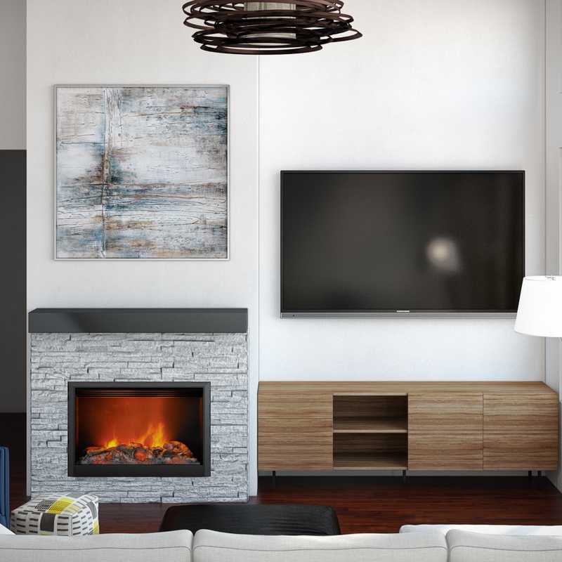 Contemporary, Modern Living Room Design by Havenly Interior Designer Han