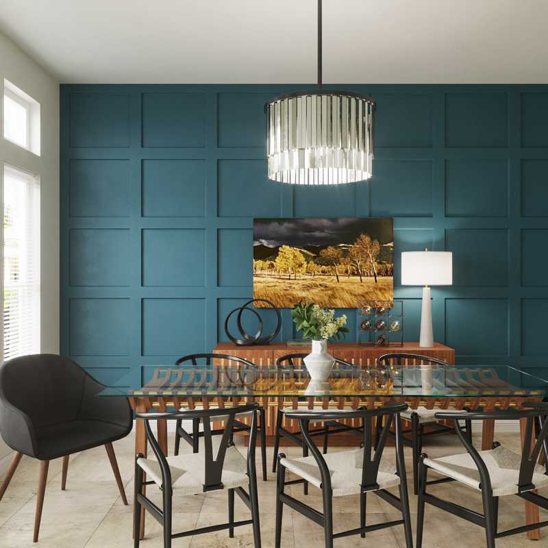Rustic, Southwest Inspired, Midcentury Modern, Scandinavian Dining Room Design by Havenly Interior Designer Natalie