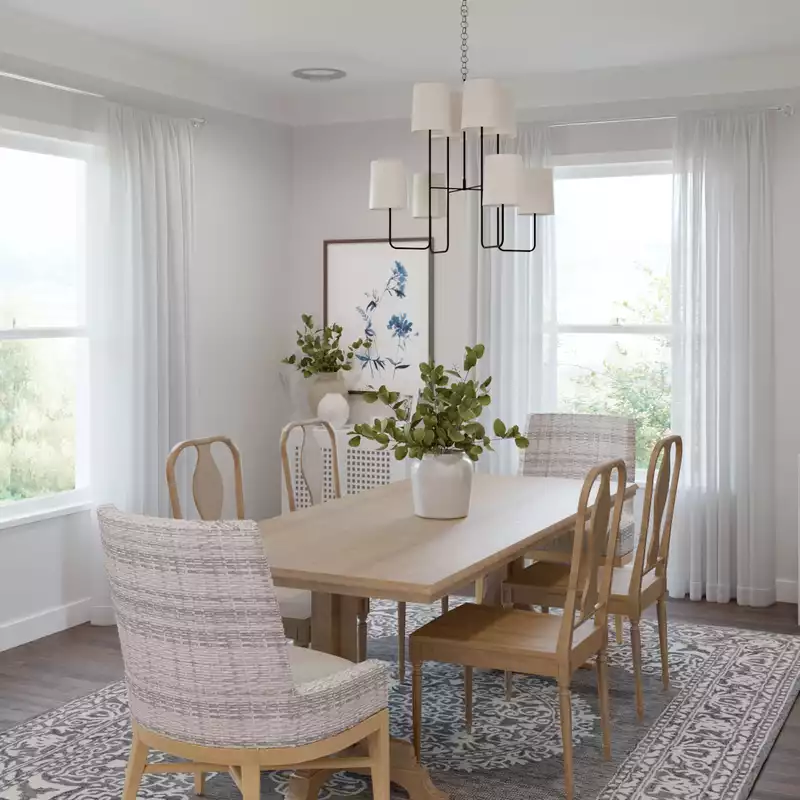 Classic, Coastal Dining Room Design by Havenly Interior Designer Kelsey