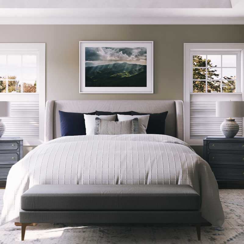 Classic, Transitional Bedroom Design by Havenly Interior Designer Kristine