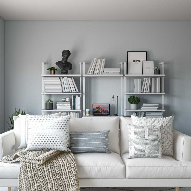 Modern, Glam, Scandinavian Living Room Design by Havenly Interior Designer Allie
