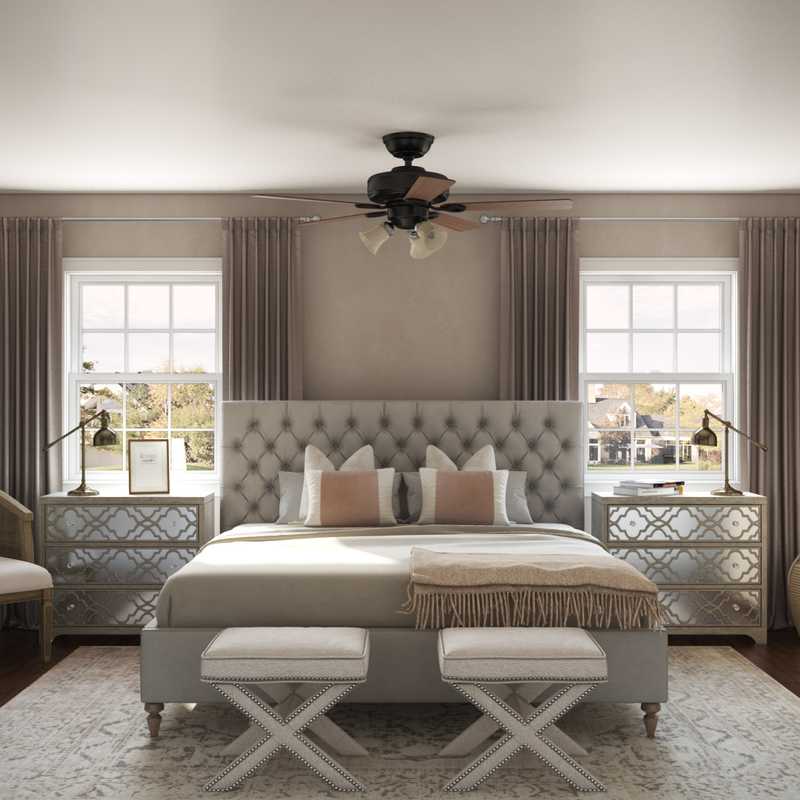 Classic, Glam Bedroom Design by Havenly Interior Designer Allison