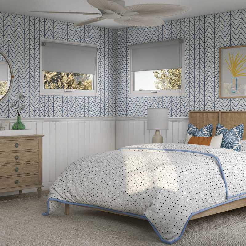 Classic, Coastal Bedroom Design by Havenly Interior Designer Yoseika