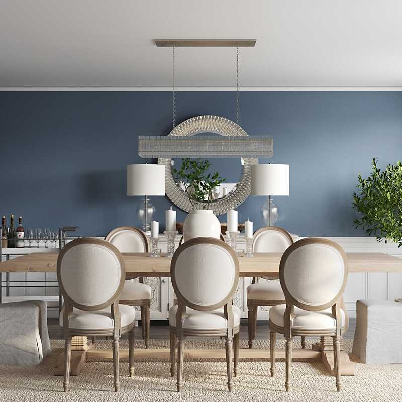 Traditional, Farmhouse Dining Room Design by Havenly Interior Designer Christine