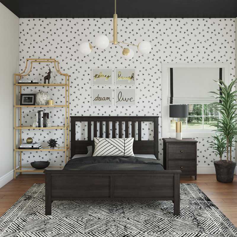 Modern, Eclectic, Preppy Bedroom Design by Havenly Interior Designer Masooma