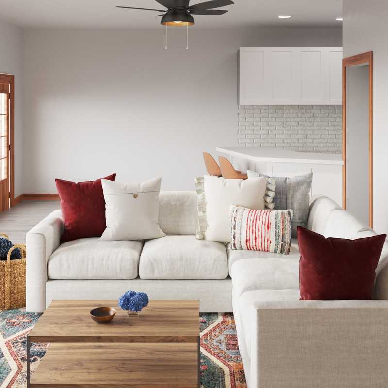 Eclectic, Midcentury Modern, Scandinavian Living Room Design by Havenly Interior Designer Erica