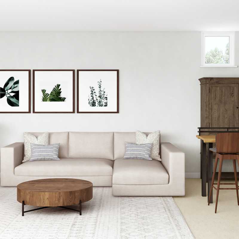 Modern, Minimal, Scandinavian Living Room Design by Havenly Interior Designer Jillian