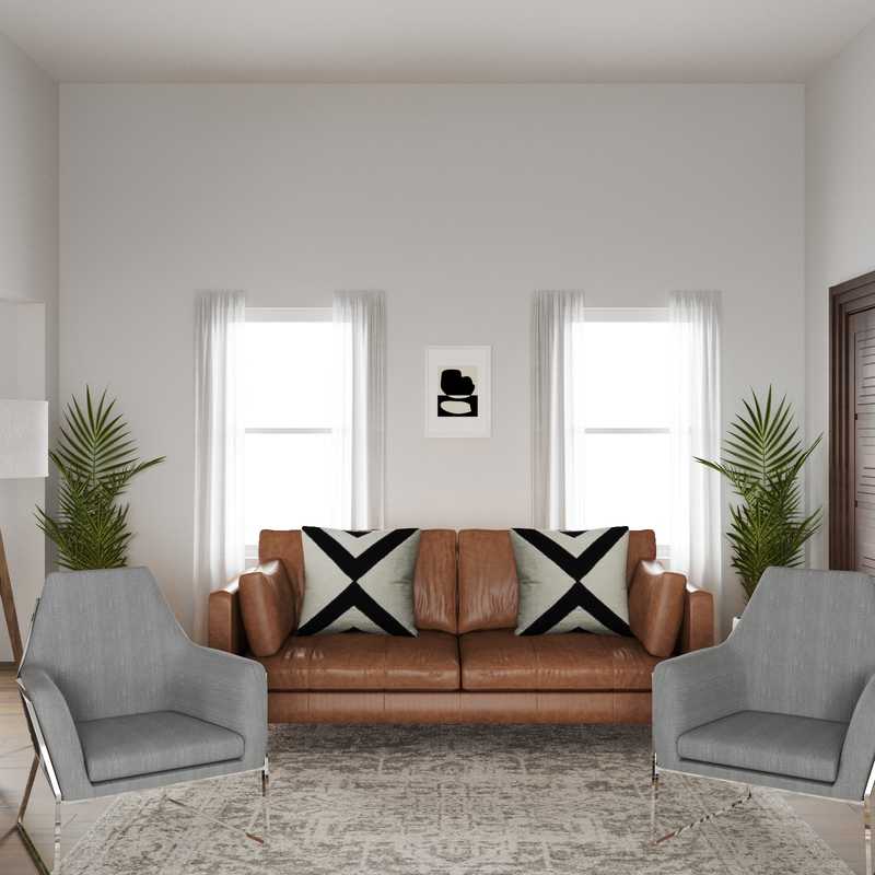 Modern, Transitional Living Room Design by Havenly Interior Designer Danielle
