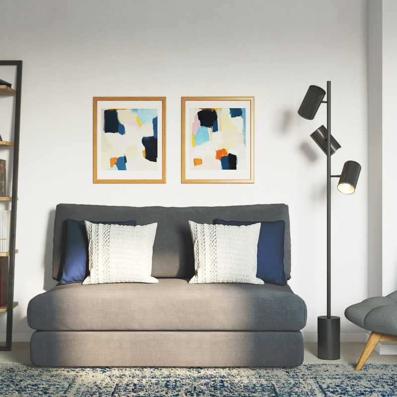 Modern, Midcentury Modern, Scandinavian Office Design by Havenly Interior Designer Natalie