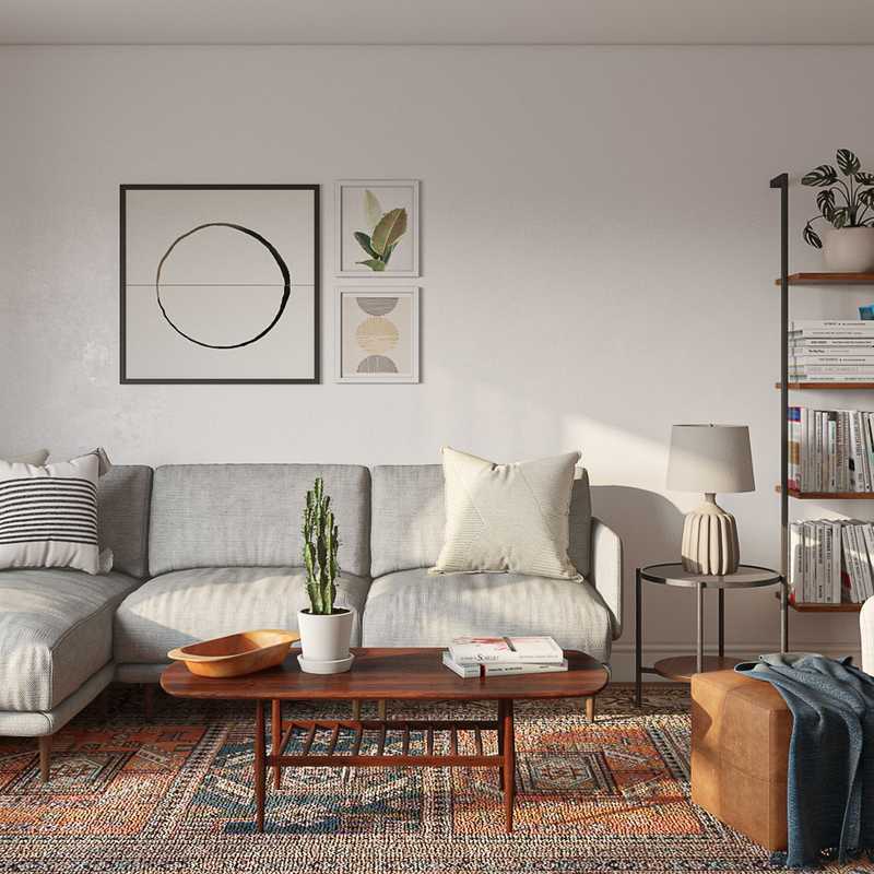 Modern, Minimal Living Room Design by Havenly Interior Designer Jessie
