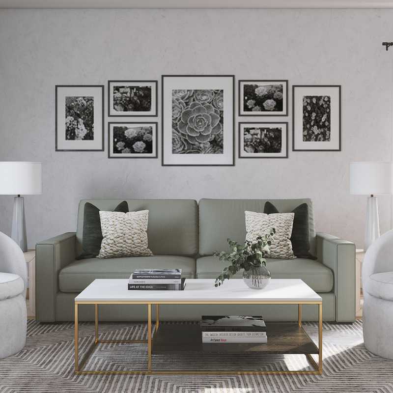 Modern, Minimal Living Room Design by Havenly Interior Designer Isaac