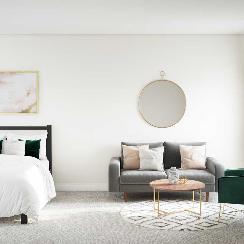 Modern, Bohemian, Midcentury Modern Bedroom Design by Havenly Interior Designer Laura