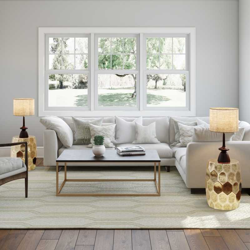 Contemporary, Modern, Classic Living Room Design by Havenly Interior Designer Hayley