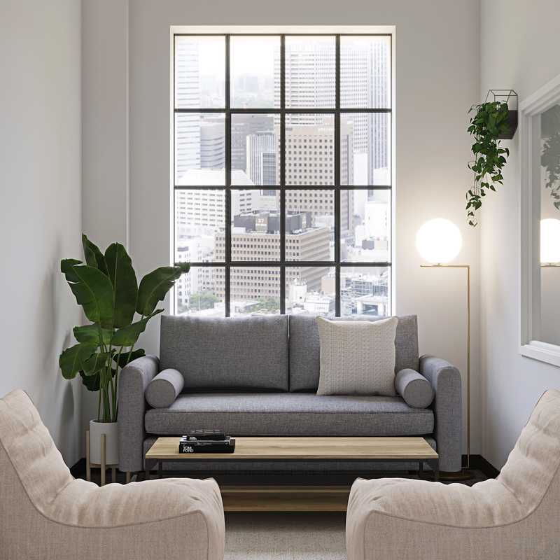 Industrial, Midcentury Modern Office Design by Havenly Interior Designer Tori