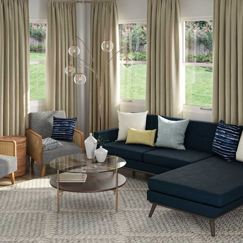 Midcentury Modern Living Room Design by Havenly Interior Designer Patrice