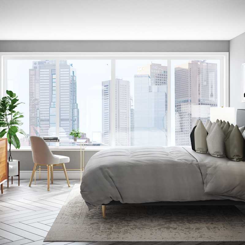 Modern, Midcentury Modern, Minimal Bedroom Design by Havenly Interior Designer Crystal