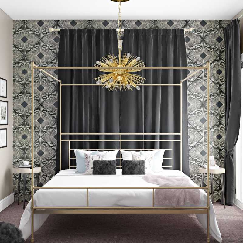 Modern, Eclectic, Glam Bedroom Design by Havenly Interior Designer Tijana