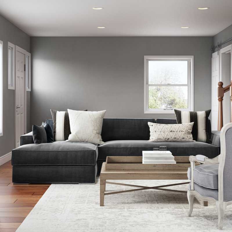 Farmhouse, Rustic Living Room Design by Havenly Interior Designer Sydney