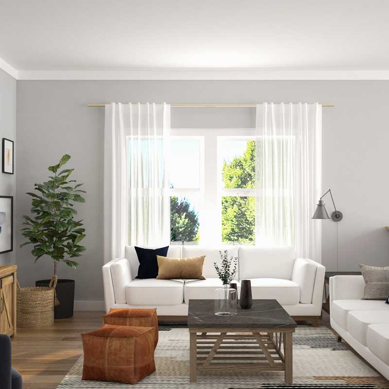 Modern, Bohemian, Midcentury Modern, Scandinavian Living Room Design by Havenly Interior Designer Brit