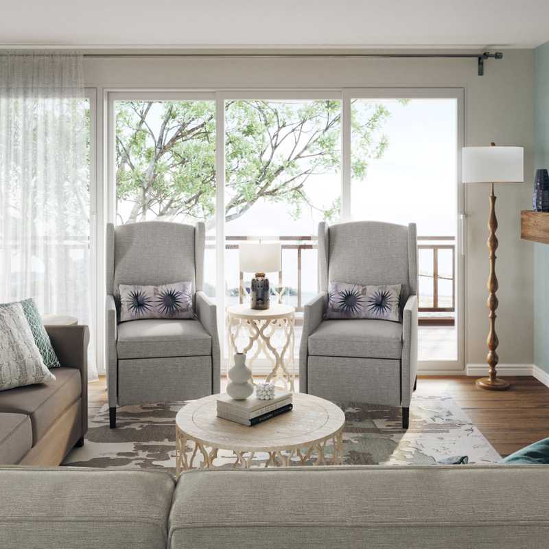 Farmhouse, Rustic Living Room Design by Havenly Interior Designer Austin