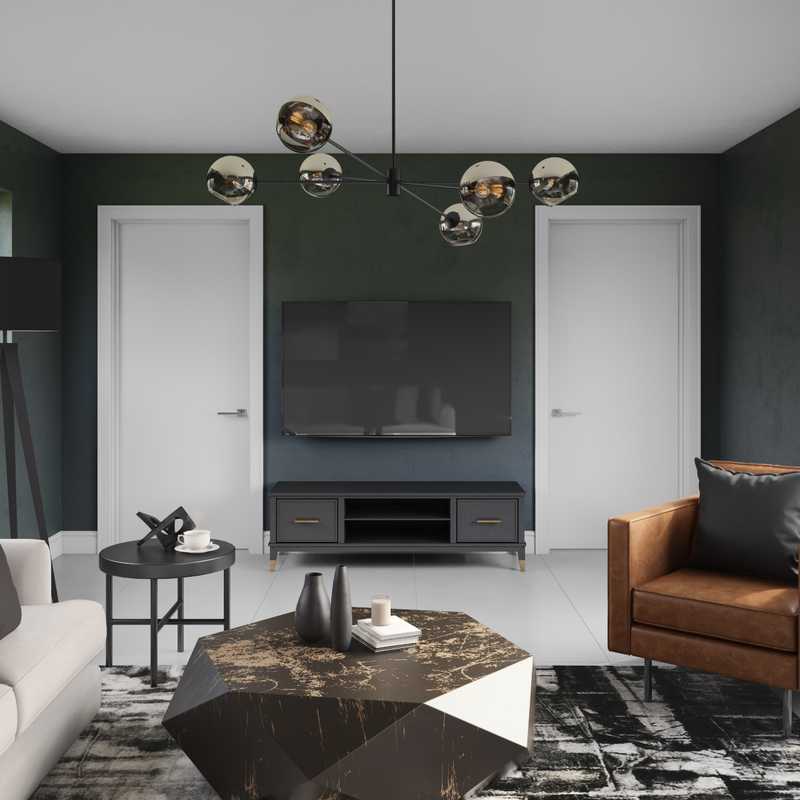 Contemporary, Modern Living Room Design by Havenly Interior Designer Anny