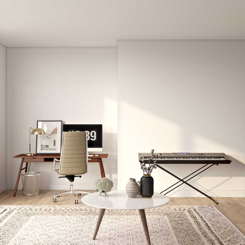 Midcentury Modern, Scandinavian Living Room Design by Havenly Interior Designer Maria